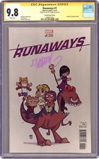 Runaways 1E Young Baby Variant CGC 9.8 SS Young 2017 4288841005 picture