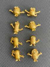 Set 8 Pcs McDonald’s Happy Meal Toy Minions 2019 figure in color gold picture