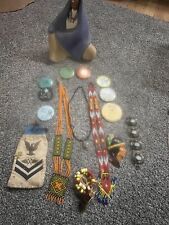 vintage native american turquoise jewelry And Button lot. RARE Handmade /my Fam picture