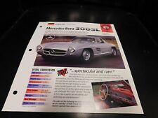 1954-1963 Mercedes Benz 300SL Spec Sheet Brochure Photo Poster 55 56 57 58 59 60 picture