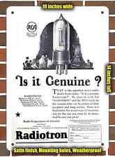 Metal Sign - 1924 RCA Radiotron Tubes 2- 10x14 inches picture