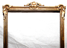 ANTIQUE FITS 8x11 TAOS ARTS CRAFTS GOLD GILT PICTURE FRAME WOOD FINE ART MAP picture