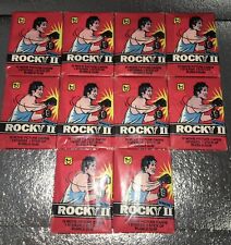 1979 Topps Rocky II Wax Packs Lot of 10 Sealed Unopened 10 Cards Per Pack W Gum picture