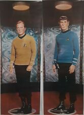Star Trek TOS, Vintage 1976 6' Kirk & Spock Posters, Door Size picture