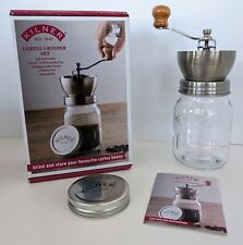 Kilner Manual Coffee Grinder Set w/ Glass Storage Jar  picture