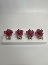 4 Royal Albert Doulton Old Country Roses Sculpted Napkin Rings picture