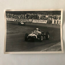 Vintage 1959 Racing Photo Photograph Driver Stirling Moss Jack Brabham Oulton picture