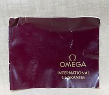 OMEGA BLANK Guarantee Certificate Booklet ST 7980076 Chronograph Constellation picture