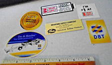 VTG Lot of 6  Coal Mining Helmet Decal Stickers DBT, Un-a-hauler & others  1980s picture