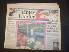 1993 DEC 6 WILKES-BARRE TIMES LEADER-FBI CLUES IN DEATH OF POLLY KLAAS - NP 7552 picture