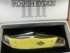 Rough Ryder Classic Carbon Yellow 2 Blade Folding Hunter 5 1/4