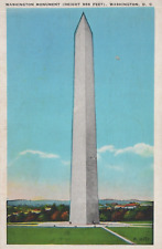 Washington Monument Obelisk Washington D.C. Posted Linen Vintage Postcard picture