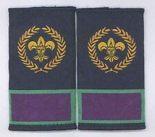 MACAU (MACAO) Scouts Branch Commissioner 3rd Highest Rank Scout Epaulettes PAIR picture
