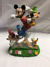 Vintage Disney Resin Goofy Mickey Pluto Character Photo Holder AS IS READ picture