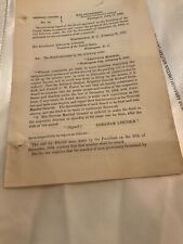 936 ABRAHAM LINCOLN GENERAL ORDER MILITARY DRAFTS CONSCRIPTS  1864 NEEDS 300.000 picture