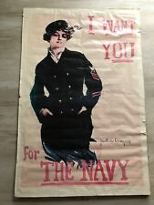 2 Original 1973 U.S. Navy Recruiting Posters From Rockville MD Old Post Office picture