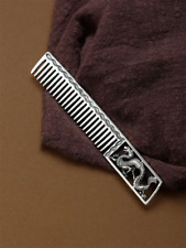 Sterling Silver Comb Hair Brush Dragon Hand made picture