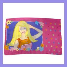 ❤️Vintage Barbie Pink & Purple Flower Standard Size Pillow Case Cover❤️ picture