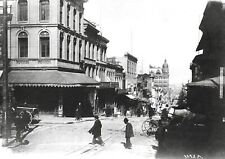 c.1893 SAN FRANCISCO CHINA TOWN DISTRICT SACRAMENTO&WAVERLY ST. STORES~NEGATIVE picture