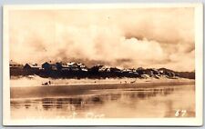 rppc gearhart beach ocean reflection oregon unposted real photo picture