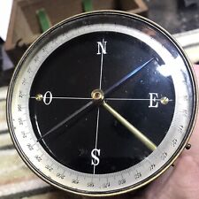 Rare vintage Surveyors circular cross staff pantometer  compass brass pantometer picture