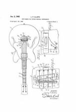 United States Patent Office Gibson EB-2 Bass 1960's Art Print picture