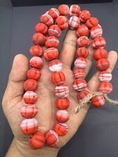 Superb Old Rare Limited Edition Color African Glass Unique Beads Strand picture