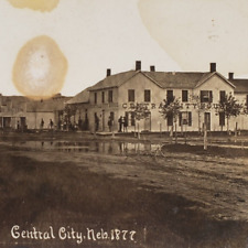 Central City House Nebraska Main Street RPPC Postcard 1930s Vintage 1877 NE K606 picture