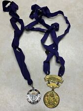 Vintage Royal Order of Jesters Medallion #125 & Past Director #125 W/Neck Ribbon picture