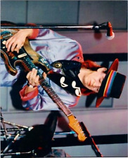 Stevie Ray Vaughan in concert 8x10 inch press photo Stevie playing guitar picture