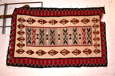 ATQ LARGE Navajo Rug native american indian Textile Teec Nos Pos Weaving 66x41 picture