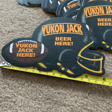 Yukon Jack Beer Here Football Helmet Double Coasters Lot Of 30 picture