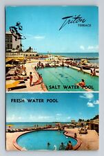Miami Beach FL-Florida, Triton Terrace Hotel, Advertise, Vintage c1965 Postcard picture