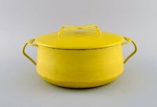 Jens H. Quistgaard (1919-2008), Denmark. Lidded pot in bright yellow enamel. picture