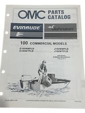 Vintage 1986 OMC Johnson Evinrude Parts Catalog 100 Commercial Models ￼Book picture