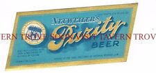 Unused 1930s U-Permit Neuweiler's Purity Beer label Tavern Trove Pennsylvania picture