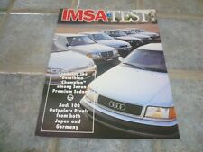 1992 Audi IMSA Test Report - Vintage picture
