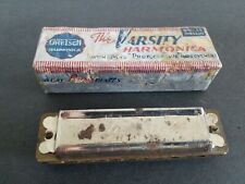 VINTAGE THE VARSITY HARMONICA GRETSCH WITH ORIGINAL BOX  picture