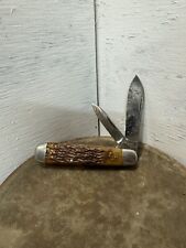 Rare 1930s Cattaraugus Cutlery Co Little Valley- 21489 Jigged Bone 2 Blade Knife picture