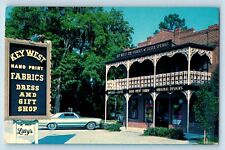 Silver Springs Florida FL Postcard Key West Hand Print Fabrics Boulevard c1960 picture