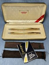 Cross 14K Gold Pen & Pencil Set ⭐️ NOT PERSONALIZED ⭐️ case, sleeves, manual picture