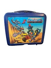 Vintage 1983 Aladdin  MOTU Masters Of The Universe Blue Plastic Lunchbox He Man picture