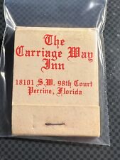 VINTAGE MATCHBOOK - THE CARRIAGE WAY INN - PERRINE, FL - UNSTRUCK picture