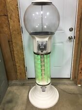 Vintage 3 Color REAL Neon Lighted Spiral Gumball Machine Wizard Spinner Machine picture