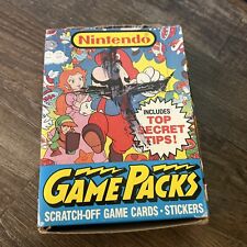 NOS 1989 Topps Nintendo Game Packs Wax Box Unopened 48 Sealed Card Packs Mario + picture