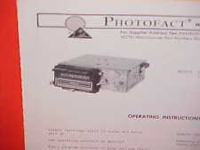 1971 LINCOLN CONTINENTAL MARK III 8-TRACK TAPE/AM RADIO SERVICE SHOP MANUAL BOOK picture
