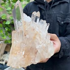 3lb A++Large Natural clear white Crystal Himalayan quartz cluster /mineralsls picture
