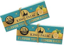 King Palm | 1 1/4 | Lemon Haze | Papers with Prerolled Filter Tips | 2 Booklets picture