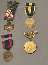 SPANISH AMERICAN WAR VETERANS MEDALS  LOT OF 4  NUMBERED And NAMED picture