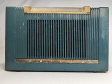 Vintage Philco Portable Model 51-631 Tube Radio All Original Green Color picture